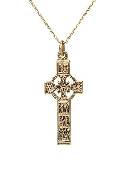 10ct Gold Celtic Cross Pendant